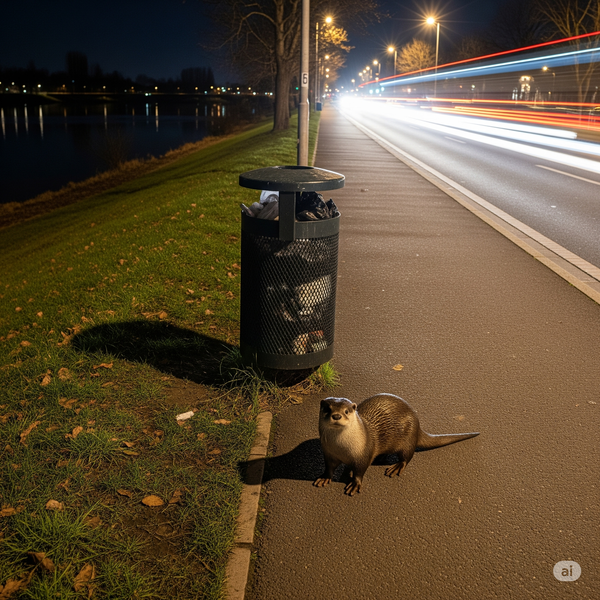수달과 도시 /사진=ai제작