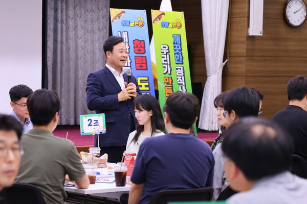 의왕시 10일 공직자 120여 명 대상 ‘청렴골든벨’ 교육 진행 /사진제공=의왕시