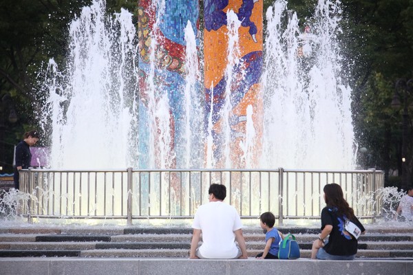 평촌중앙공원 물놀이시설  /사진제공=안양시