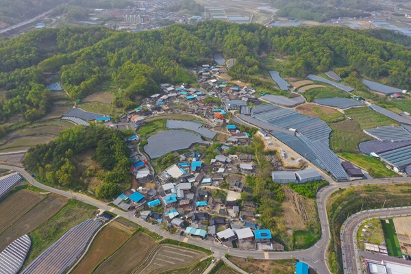 ‘취약지역 생활여건 개조사업‘ 공모 선정 어모면 남산1리 전경   /사진제공=김천시
