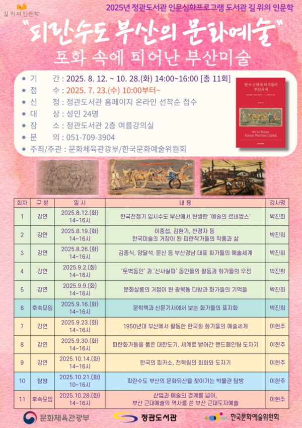 군은 '2025년 길 위의 인문학'을 진행하면서 7월23일부터 수강생 모집에 나선다고 밝혔다. /자료제공=기장군 