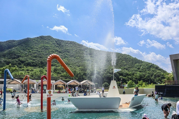 문경 에코월드 야외 물놀이장 /사진제공=문경시