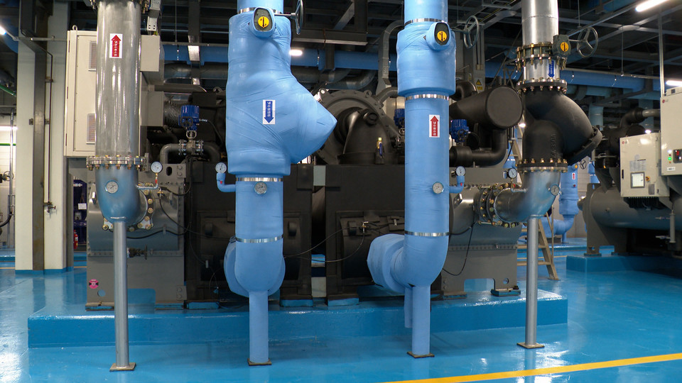 무역센터  냉수 공급·환수 배관 /사진제공=한국수자원공사