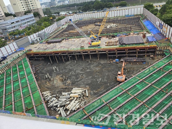 해운대구청 신청사 공사현장 /사진제공=부산NGO시민연합 