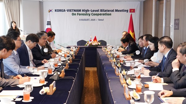 8일 롯데호텔 서울에서 열린 '한-베트남 산림 협력 고위급 양자회의' 전경 /사진제공=산림청