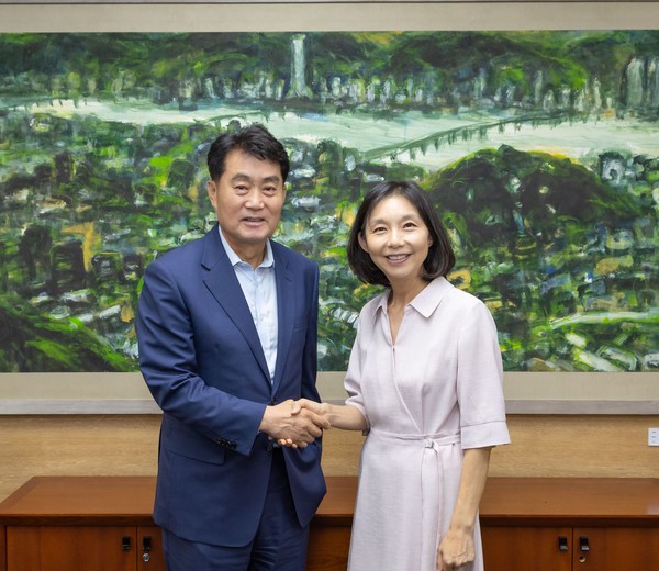 하은호 군포시장 최호정 서울시의장 만나 남부기술교육원 부지 활용 협력 논의 /사진제공=군포시