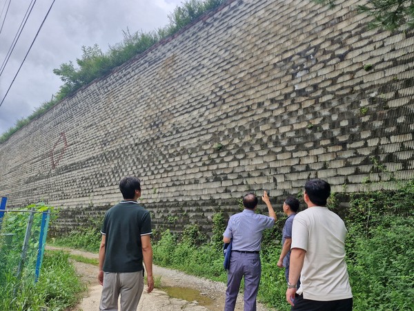 시는 총 88개소에 대해 보강토옹벽 등 특별점검은 마무리했다. /사진제공=양산시 