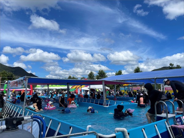 시는 8월24일 황산공원 물놀이장을 성황리에 마무리했다. /사진제공=양산시 