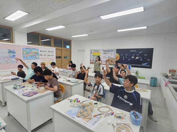 찾아가는 생태 전환 교실에 참여한 김천서부초등학교 /사진제공=김천교육지원청