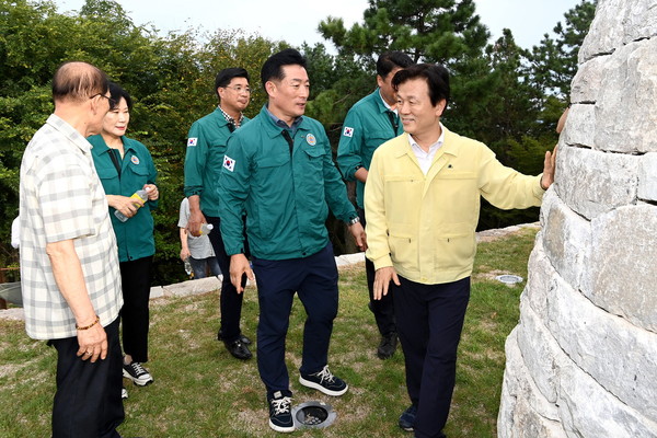 진주시 ‘망진산 봉수대’ 복원 /사진제공=진주시