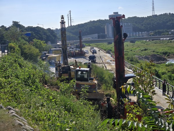 남대천 용수개발 현장 /사진제공=강릉시
