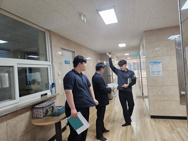 생활관 화재예방 합동 안전점검 /사진제공=경북교육청