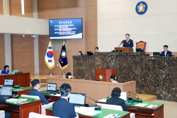 제256회 이천시의회 임시회 마무리 /사진제공=이천시의회