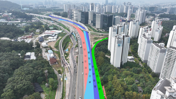 괴천시 국도47호선 우회도로 사진 표시도 /사진제공=과천시