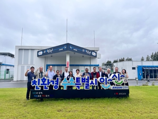 안산시의 수소 정책 벤치마킹 위해 방문한 장춘시와 페르남도시 대표단 /사진제공=안산시