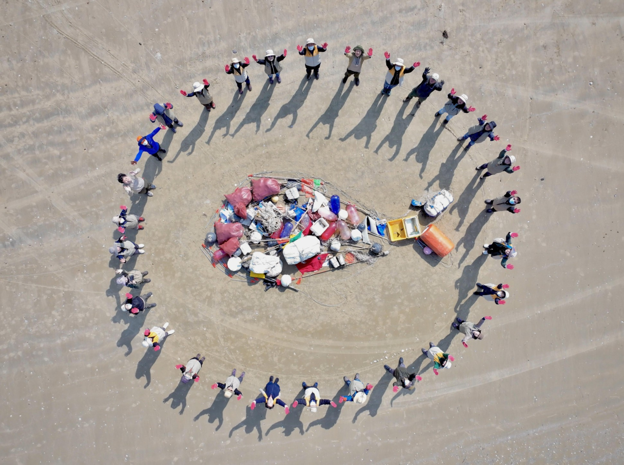 해안쓰레기를 활용한 정크아트 /사진제공=국립공원공단