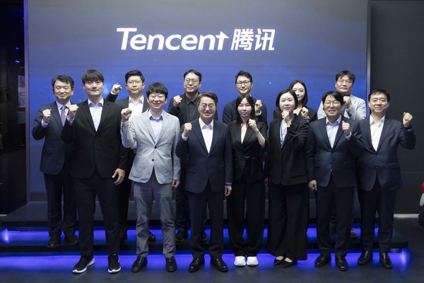 김동연 지사, 판교 AI 기업과 함께 텐센트 클라우드 방문 /사진제공=경기도