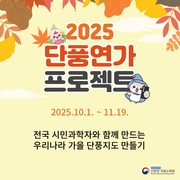 단풍연가 프로젝트 카드뉴스 /사진제공=국립수목원