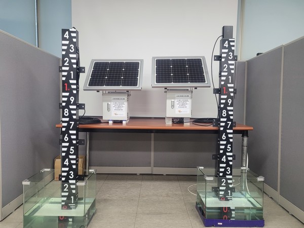 AI 기반 자동 수위 측정 시스템인 '스마트 목자판' 사진 /사진제공=한국건설기술연구원