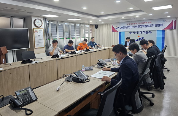 축제 안전관리 강화를 위한  안전 정책 실무조정위원회 회의 모습 /사진제공=안산시