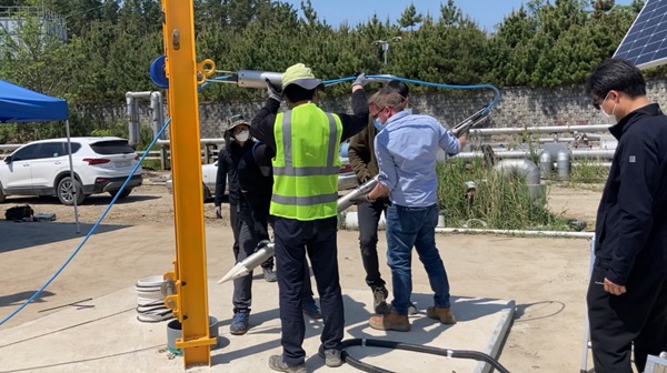 지열발전부지 내 심부지진계  /사진제공=포항시