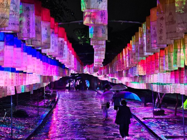 시는 10월29일 '2025년 국가 유산 미디어아트 통도사'가 성황리에 막을 내렸다고 밝혔다. /사진제공=양산시 