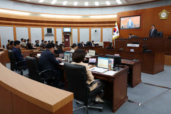 오산시의회, 제297회 임시회 폐회 모습. /사진제공=오산시의회