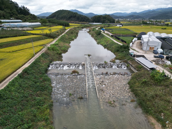 금곡천 생태하천 어도 /사진제공=예천군