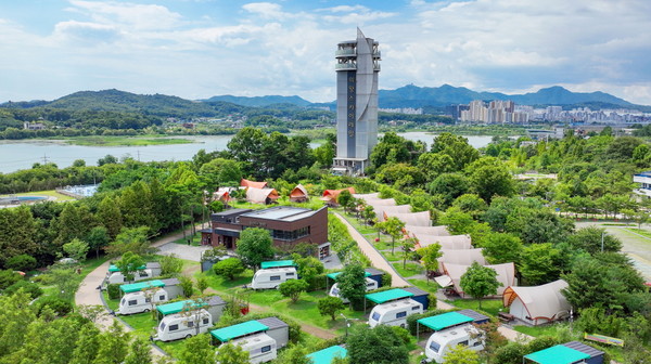 왕송호수캠핑장 전경. /사진제공=의왕도시공사