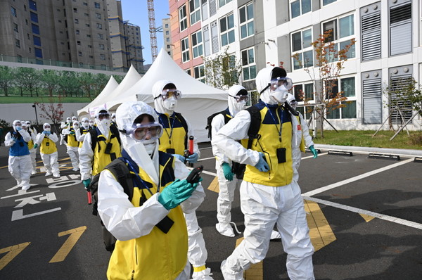 군은 11월6일 '2025 방사능방재 주민보호조치 집중 훈련'을 진행했다. /사진제공=기장군 