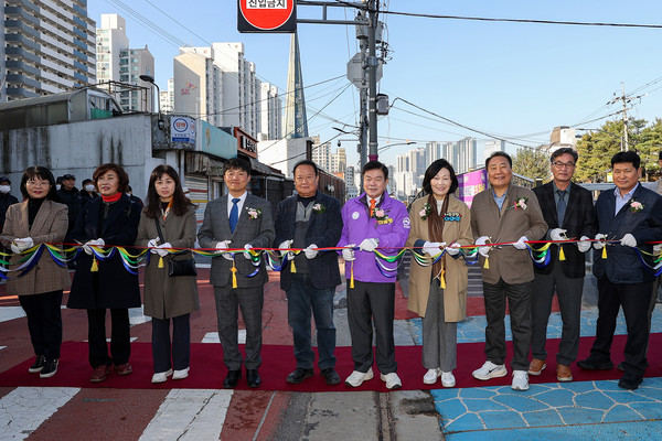 사가정로 안전보행로 개통식 /사진제공=동대문구