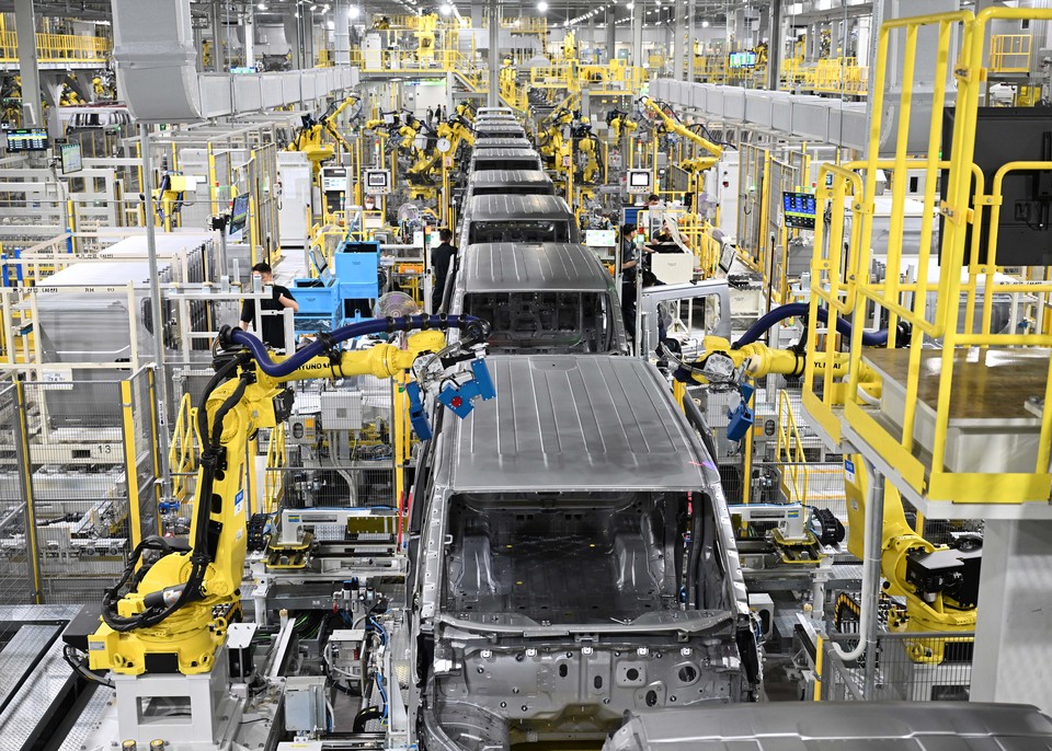 화성 EVO Plant East 차체 용접 생산라인 모습 /사진제공=현대기아차