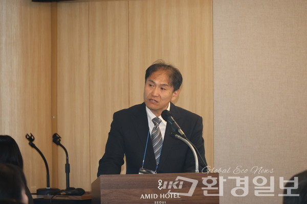 미우라 야스하루 일본 미요시정 관광산업과 과장은 360년 역사의 낙엽퇴비 순환 농업시스템을 소개하고, 앞으로도 한국 하동군과의 우호도시 협약을 통해 농업유산을 중심으로 한 교류와 협력을 확대하겠다 밝혔다. /사진=박준영 기자