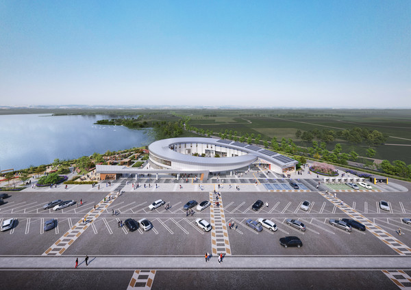 새만금전주선 김제(새만금)휴게소 신축공사 조감도 /사진제공=한국도로공사