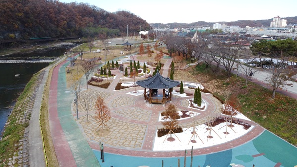 구봉공원 도시숲 조성 현장 전경 / 사진제공=의성군