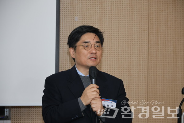 장영수 차기회장은 이제는 히트펌프가 탄소중립 시대를 뒷받침하는 핵심 기기라 강조하며 관련 기술 개발과 제도 개선이 필요하다고 밝혔다. /사진=박준영 기자