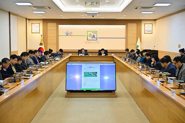 속초시 ‘민선 8기 인프라 구축사업 추진상황 보고회’ /사진제공=속초시